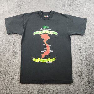 30th Anniversary of the TET Offensive Vintage Vietnam Shirt Men's Medium 1990's
